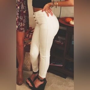 Abercrombie high rise skinny jeans